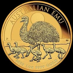 1 oncia Moneta d'Oro - Australia Emù 2025 Moneta d’oro da 1 oncia - Australia Emù 2025 - 1