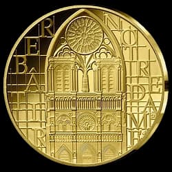 1/10 ounce Gold Coin - Notre Dame De Paris 2024 1/10 ounce Gold Coin - Notre Dame De Paris 2024 - 1