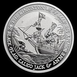 1 ounce Silver Coin - Black Flag The Kingston 2024 1 Ounce Silver Coin - Black Flag The Kingston 2024 - 1