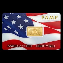 5 Gramm Goldbarren - Freies Amerika Freiheitsglocke 5 Gramm Goldbarren - Freies Amerika Freiheitsglocke - 1
