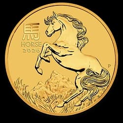 1/4 once Pièce d’Or - Cheval Lunar Australien 2026 (Série III) 1/4 once Pièce d'Or - Cheval Lunar Australien 2026 (Série III) - 1
