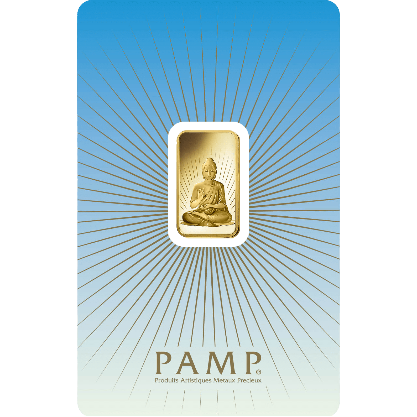 Investire in 5 grammi d'oro puro Buddha - PAMP Svizzera - Pack Front
