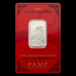 10 Gramm Silberbarren - PAMP Suisse Lunar Pferd 2026 10 Gramm Silberbarren - PAMP Suisse Lunar Pferd 2026 -1