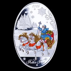 1 once Pièce d’Argent - Père Gel 2026 1 once Pièce d’Argent - Père Gel 2026 - 1