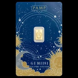 0.5 gram Gold Bar - Zodiac Gemini 0.5 gram Gold Bar - Zodiac Gemini - 1