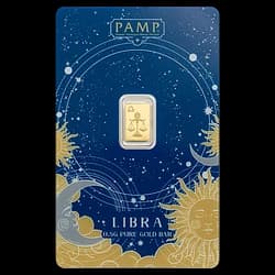 0.5 gram Gold Bar - Zodiac Libra 0.5 gram Gold Bar - Zodiac Libra - 1
