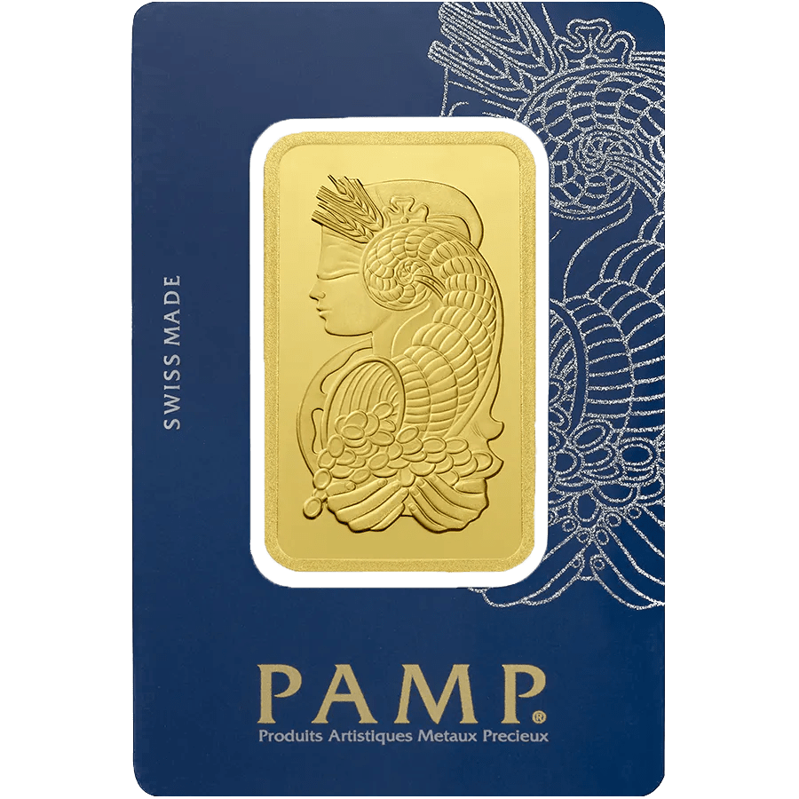 Purchase 50 grams Fine gold Lady Fortuna - PAMP Swiss - Veriscan