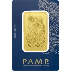 50 grammes lingotin d'or - PAMP Suisse Lady Fortuna