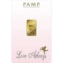 5 grammi Lingottino d'Oro - PAMP Suisse Love Always