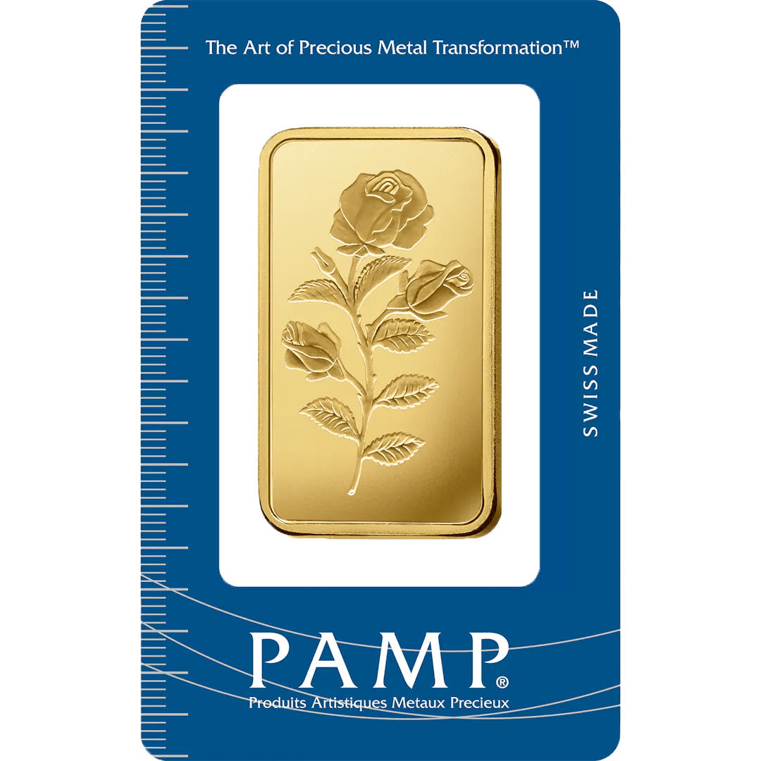 Investire in 100 grammi d'oro puro Rosa - PAMP Svizzera - Pack Front
