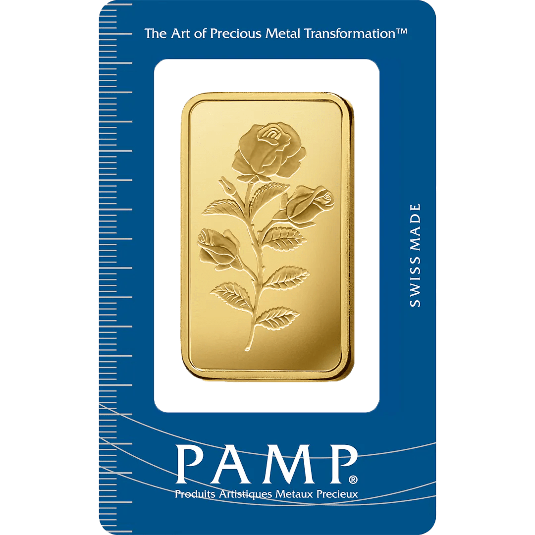 investir dans 50 gram d'or pur Rosa - PAMP Suisse - Pack Front
