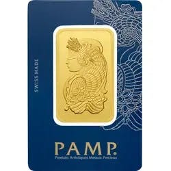 100 grammi lingottino d'oro - PAMP Suisse Lady Fortuna