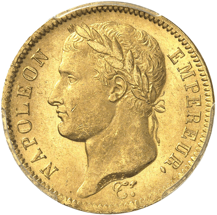 Invest in 40 Francs Napoléon Tête Laurée Empire 1812 - French Mint - Front