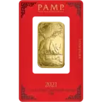 1 ounce Gold Bar - PAMP Suisse Lunar Ox