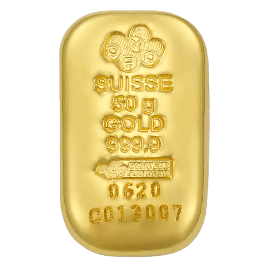 50 g gold bars