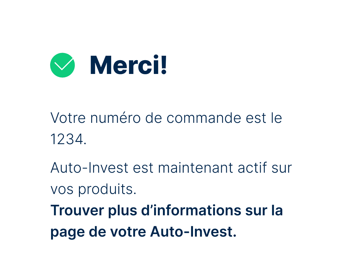 Passez votre première<br/>commande