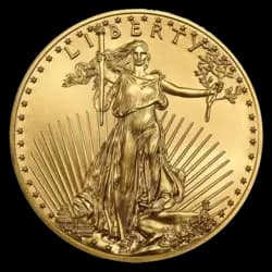 Acquistare oro, 1/10 oncia American Eagle d'oro puro - United States Mint - Front Comprare 1/10 oncia American Eagle d'oro puro - United States Mint - Front