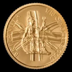 Achat d'or en ligne 1/10 once Britannia - Royal Mint - Front investir dans l'or 1/10 once Britannia - Royal Mint - Front
