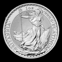 1 ounce Platinum Coin - Britannia BU - Mixed Years 1 ounce Platinum Coin - Britannia BU - Mixed Years