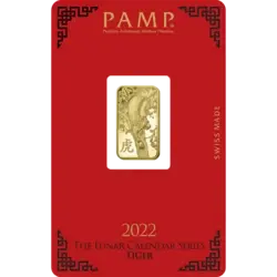 5 Gramm Goldbarren - PAMP Suisse Lunar Tiger 5 Gramm Goldbarren - PAMP Suisse Lunar Tiger