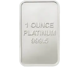 1 oz Fine Platinum Bar VAT-Free 999.5 1 oz Fine Platinum Bar VAT-Free 999.5