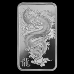 1 ounce Silver Bar - PAMP Suisse Lunar Dragon - 2024 1 ounce Silver Bar - PAMP Suisse Lunar Dragon - 2024