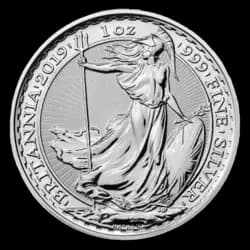 1 ounce Silver Coin - Britannia BU - Mixed Years 1 ounce Silver Coin - Britannia BU - Mixed Years