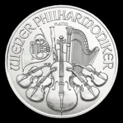 1 ounce Platinum Coin - Philharmonic BU - Mixed Years 1 ounce Platinum Coin - Philharmonic BU - Mixed Years