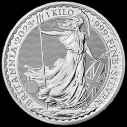 1 kg Silver Coin - Britannia Charles III - BU 2023 1 kg Silver Coin - Britannia Charles III - BU 2023