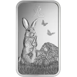 1 ounce Silver Bar - PAMP Suisse Lunar Rabbit 1 ounce Silver Bar - PAMP Suisse Lunar Rabbit