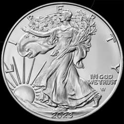 1 ounce Silver Coin - American Eagle 2023 1 ounce Silver Coin - American Eagle 2023