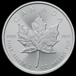 1 once Pièce d'Argent - Maple Leaf 2023 1 once Pièce d'Argent - Maple Leaf 2023