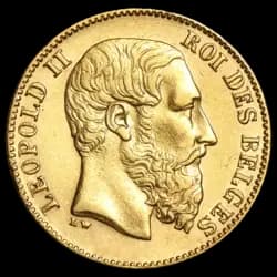 20 Francs Gold Coin - Leopold II - Mixed Years 20 Francs Gold Coin - Leopold II - Mixed Years