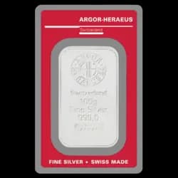 100 Gramm Silberbarren - Argor-Heraeus 100 Gramm Silberbarren - Argor-Heraeus