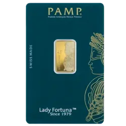 5 gram Gold Bar - Lady Fortuna 45th Anniversary 5 gram Gold Bar - Lady Fortuna 45th Anniversary