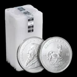 25 Coins Krugerrand Silver Tube (Mixed Years) 25 Coins Krugerrand Silver Tube (Mixed Years)