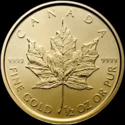 1/2 ounce Gold Coin - Maple Leaf - Mixed Years 1/2 ounce Gold Coin - Maple Leaf - Mixed Years