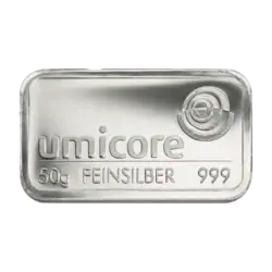 50 grammi Lingottino d'Argento - Umicore 50 grammi Lingottino d'Argento - Umicore
