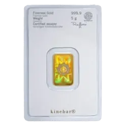 5 gram Gold Bar - Heraeus - Kinebar series 5 gram Gold Bar - Heraeus - Kinebar series