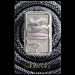 1 ounce Silver Bar – Nature’s Grip Sunbeam Snake 1 ounce Silver Bar – Nature’s Grip Sunbeam Snake