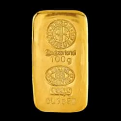 100 grammes Lingot d'Or - Argor-Heraeus 100 grammes Lingot d'Or - Argor-Heraeus