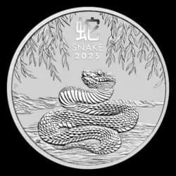 1 ounce Silver Coin - Australia Lunar Snake BU 2025 (Series III) 1 ounce Silver Coin - Australia Lunar Snake BU 2025 (Series III)