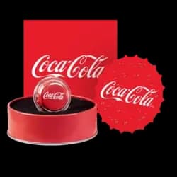 6 Gramm Silberflaschenverschluss - 3D Coca-Cola ® 6 Gramm Silberflaschenverschluss - 3D Coca-Cola ®