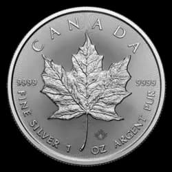 1 once Pièce d’Argent - Canada Maple Leaf 2025 1 once Pièce d’Argent - Canada Maple Leaf 2025 Recto