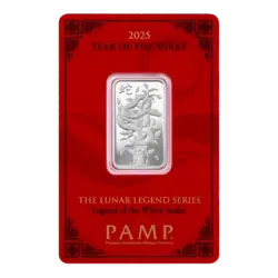 10 Gramm Silberbarren - PAMP Suisse Lunar Schlange 2025 10 Gramm Silberbarren - PAMP Suisse Lunar Schlange 2025