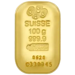 100 gram Gold Bar - PAMP Suisse 100 gram Gold Bar - PAMP Suisse