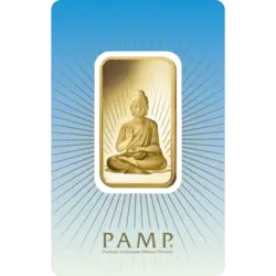 Purchase gold, 1 oz Fine Gold Buddha - PAMP Swiss - Pack Front Invest in 1 oz Fine Gold Buddha - PAMP Swiss - Pack Front