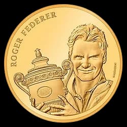 Moneta d'Oro Roger Federer 50 Franchi Svizzeri - Non circolata Moneta d'Oro Roger Federer 50 Franchi Svizzeri - Non circolata