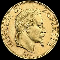 Fine Gold Coin 900.0 - 100 Francs Napoléon III Tête Laurée 1868 A Fine Gold Coin 900.0 - 100 Francs Napoléon III Tête Laurée 1868 A