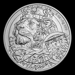 5 Unzen Silbermünze - Tschechischer Löwe 2025 5 Unzen Silbermünze - Tschechischer Löwe 2025 - 1